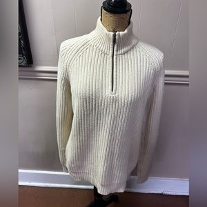 Ralph Lauren cotton pullover, quarter zip. Perfect cottagecore style.